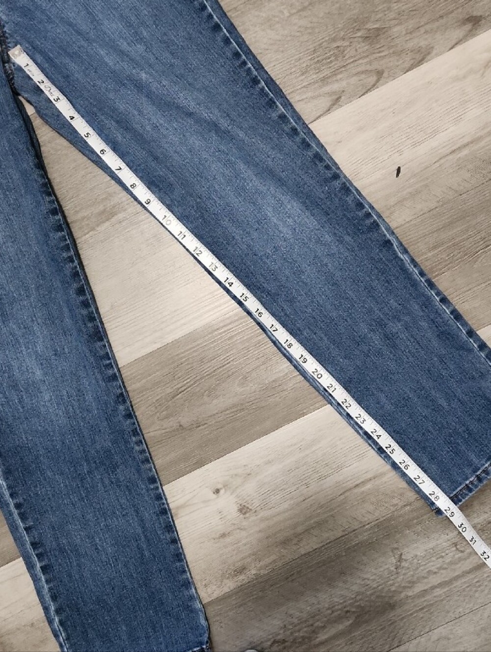 Gloria Vanderbilt Amanda Straight Leg Blue Stretch Denim Jeans Womens 8 - Picture 5 of 11